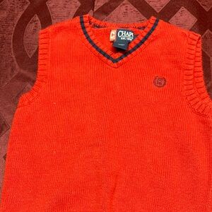 EUC Chaps Red Sleeveless Sweater Vest